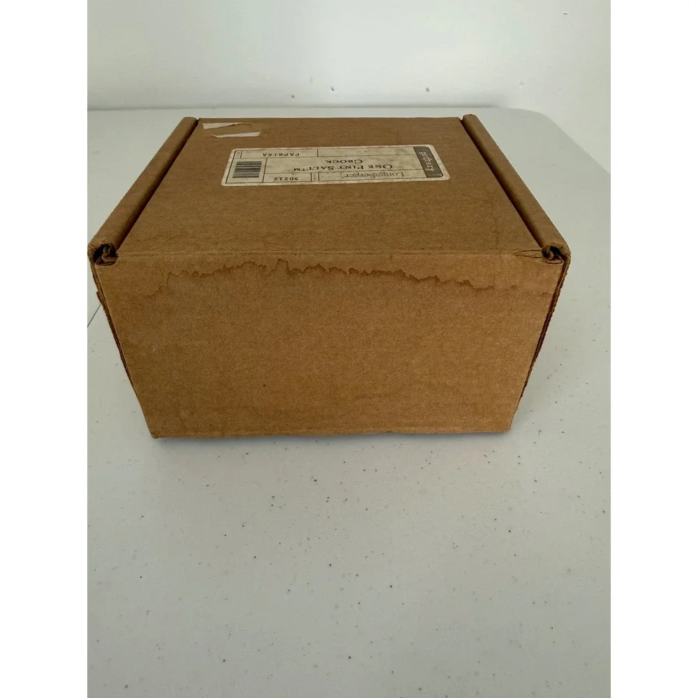 LONGABERGER POTTERY WOVEN TRADITIONS 1 PINT PAPRIKA SALT CROCK
